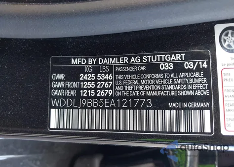 2014 Mercedes-Benz Cls 550 4Matic z USA, uszkodzony, nr VIN WDDLJ9BB5EA121773